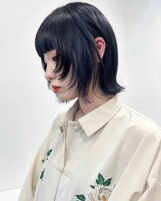ミディアム カラー salon village所属・ウルフカット🪽 レイヤー/髪質改善のヘアスタイル