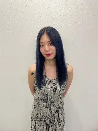 セミロング カラー ヘアアレンジ 🦁ハイトーン/ 透明感/かずや🦁のヘアスタイル