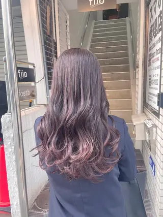 ロング カラー 梅田美容室 山崎海波のヘアスタイル