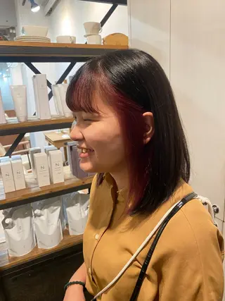 ミディアム つじ みさきのヘアスタイル