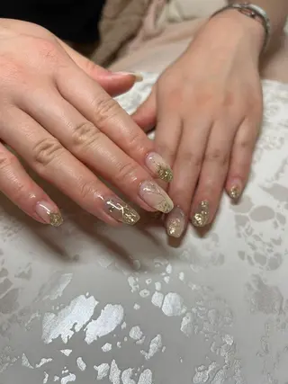 ネイル ちゅるんネイル🪄 耳ツボジュエリー🔗のネイルデザイン