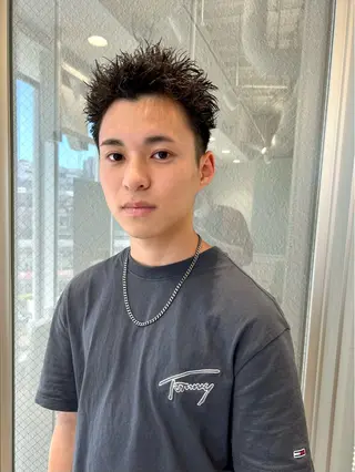 ショート パーマ メンズ メンズ特化❤️‍🔥 パーマ職人江口佳乃のヘアスタイル