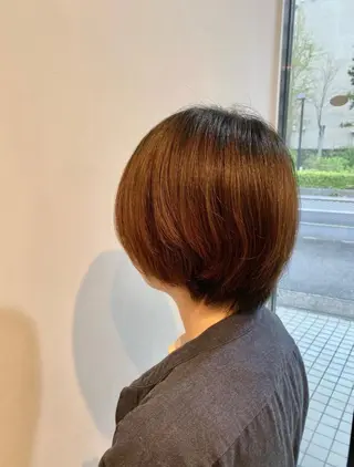 ショート カラー パーマ CRADLE Takeuchiのヘアスタイル
