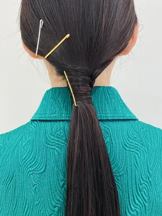 ロング ヘアアレンジ 細めハイライト🩶 ボブ/レイヤーカットのヘアスタイル