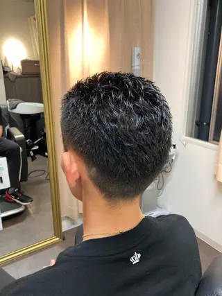 ショート 染谷 周のヘアスタイル