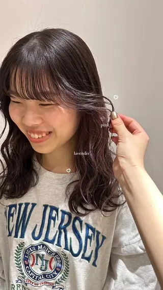 ミディアム カラー Lomalia Rukaのヘアスタイル