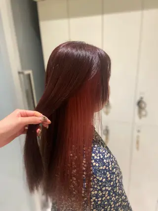 ロング カラー 髪質改善✨/ 透明感カラー🫧のヘアスタイル
