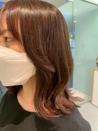 ミディアム カラー 村松 萌のヘアスタイル