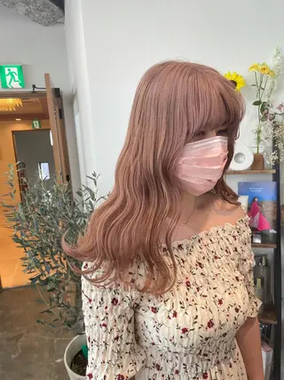ロング カラーモデル募集 吉原佳穂💗のヘアスタイル