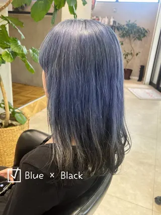セミロング カラー _WHITE+ 南海難波店所属・水素カラー/ 髪質改善水素/そらねのヘアスタイル