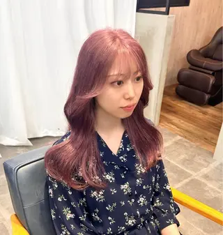 ロング カラー 韓国×髪質改善カラー 💎hinaのヘアスタイル