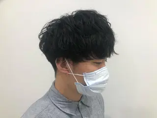 パーマ メンズ BABY 艶髪暗髪ヘア💖達人のヘアスタイル
