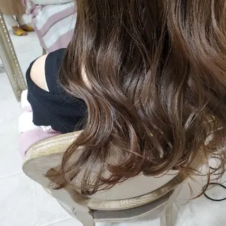 ロング カラー ヘアアレンジ See by merのマツエク・マツパデザイン