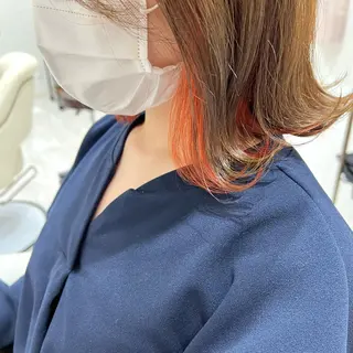 ミディアム カラー 【髪質改善】 【美髪矯正】🌻店長のヘアスタイル