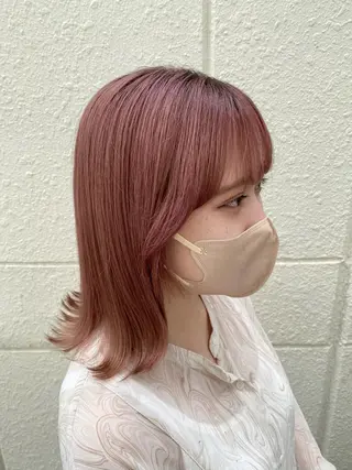 ミディアム カラー Hair　space Rizm　green所属・sayumi 🍒のヘアスタイル