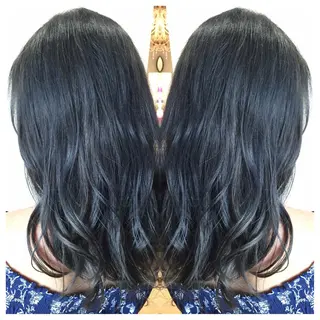 ミディアム カラー 髪質改善/痛ませ ないカラー/西村航大のヘアスタイル