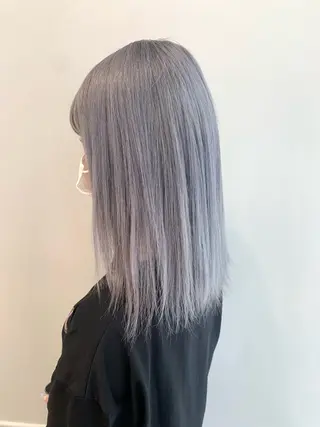 ミディアム カラー 松浦ゆずき 韓国/ 診断/ダウンパーマのヘアスタイル