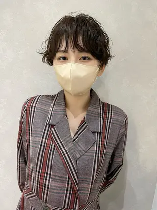 ショート rilas博多所属・博多JYUI/ウルフ ハイトーン/デザインのヘアスタイル