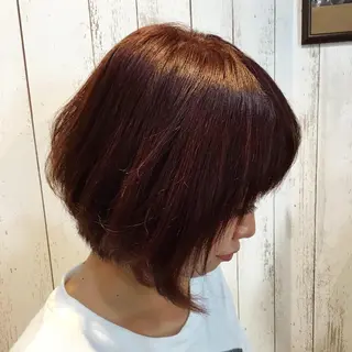 ショート カラー パーマ 金崎 新吾のヘアスタイル