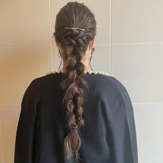 ロング ヘアアレンジ T Ayaのヘアスタイル