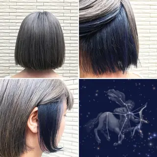 ショート カラー "PEPPU "所属・派手髪、ハイトーン ショートヘアShinのヘアスタイル