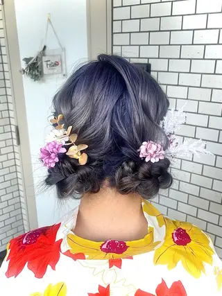ヘアアレンジ 参列 ✽ 推し活ヘア 💕ゆり🐈🐾のヘアスタイル