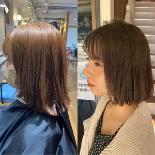 ショート カラー パーマ ヘアアレンジ 【暗め透明感カラー】 【インナー】小島良太のヘアスタイル