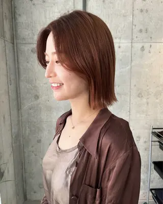 ショート カラー ボブ×縮毛矯正 ryotaのヘアスタイル