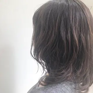 セミロング パーマ ショート・ウルフ✂︎ 安住有咲子のヘアスタイル