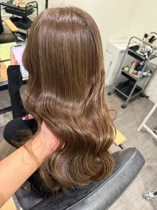 セミロング カラー 上田 紗也のヘアスタイル