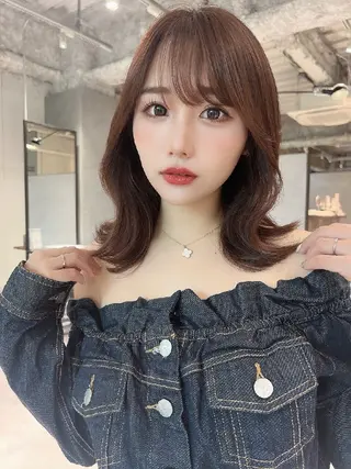 ミディアム 村里 大輔のヘアスタイル