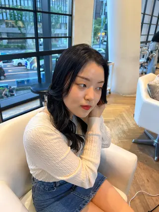 ミディアム カラー 似合わせ/レイヤー 💟SAEのヘアスタイル