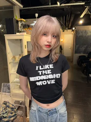 ミディアム givet所属・心斎橋/デザインカラ ー/海外風/ナツミのヘアスタイル