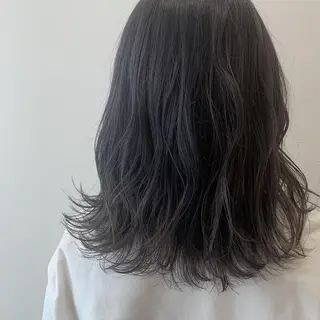 ミディアム ボブ🍊暖色カラー 浅草【Bob美容師】のヘアスタイル