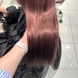 カラー ︎︎🌟韓国艶カラー ︎🌟璃奈 (リナ)のヘアスタイル