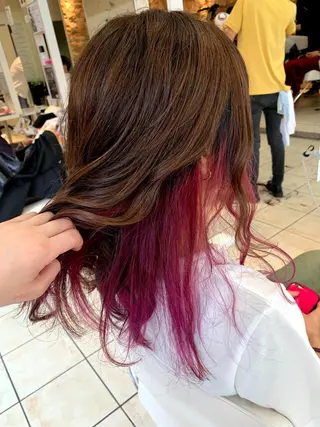 セミロング カラー 🪞髪質改善カラー× レイヤー河村真聖🪞のヘアスタイル