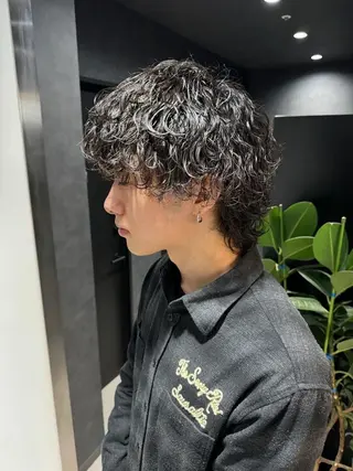 パーマ メンズ メンズサロン/パーマ BLUCK横浜⚡️のヘアスタイル