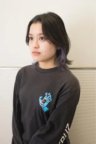 ミディアム カラー 千葉 慎也のヘアスタイル