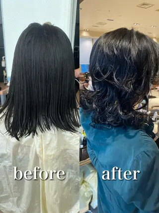 ミディアム 【1日2名様限定】 AFLOAT白川雄副のヘアスタイル