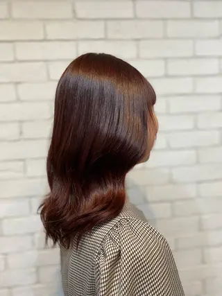 セミロング カラー ヨシダ フミノリのヘアスタイル