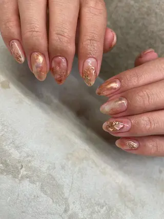 ロング カラー ヘアアレンジ キッズ ネイル マツエク・マツパ アイブロウ 福田 加奈のネイルデザイン