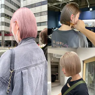 ショート ハイトーン/メンズ/ ボブ RINのヘアスタイル