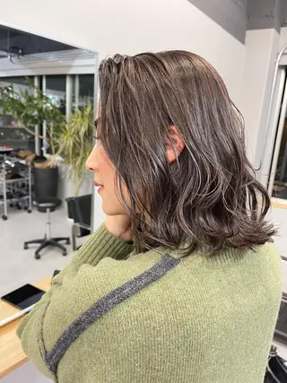 ミディアム カラー Reb_keiji 👑小倉圭司のヘアスタイル