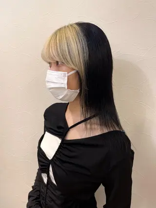 ミディアム カラー puf/ rinaのヘアスタイル