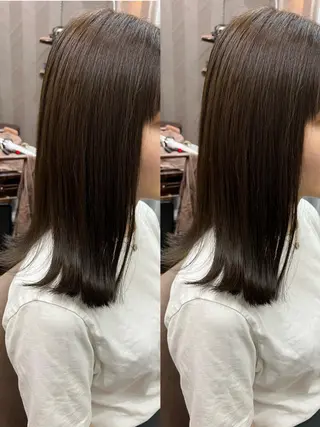 カラー ミディアム TELA HAIRのヘアスタイル