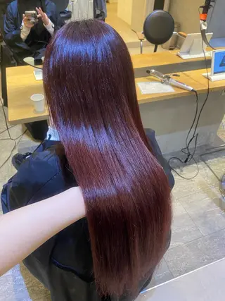 ロング カラー 髪質改善＆トリートメント over hair所沢店所属・韓国風/レイヤー/ 𝑵𝒂𝒏𝒂🩶のヘアスタイル