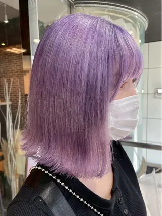 ミディアム カラー ユウ✩.*˚/メンズ ハイトーン/カラーのヘアスタイル