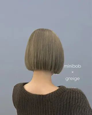 ショート INORI|艶カラ ー|フェイスレイヤーのヘアスタイル