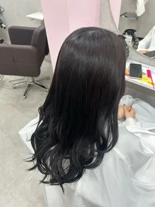 ロング カラー ヘアアレンジ 七海 芽亜利のヘアスタイル