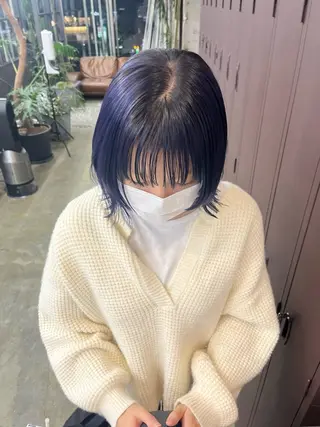 ショート カラー ナガノリノ /ボブ/ ベージュ/暖色のヘアスタイル